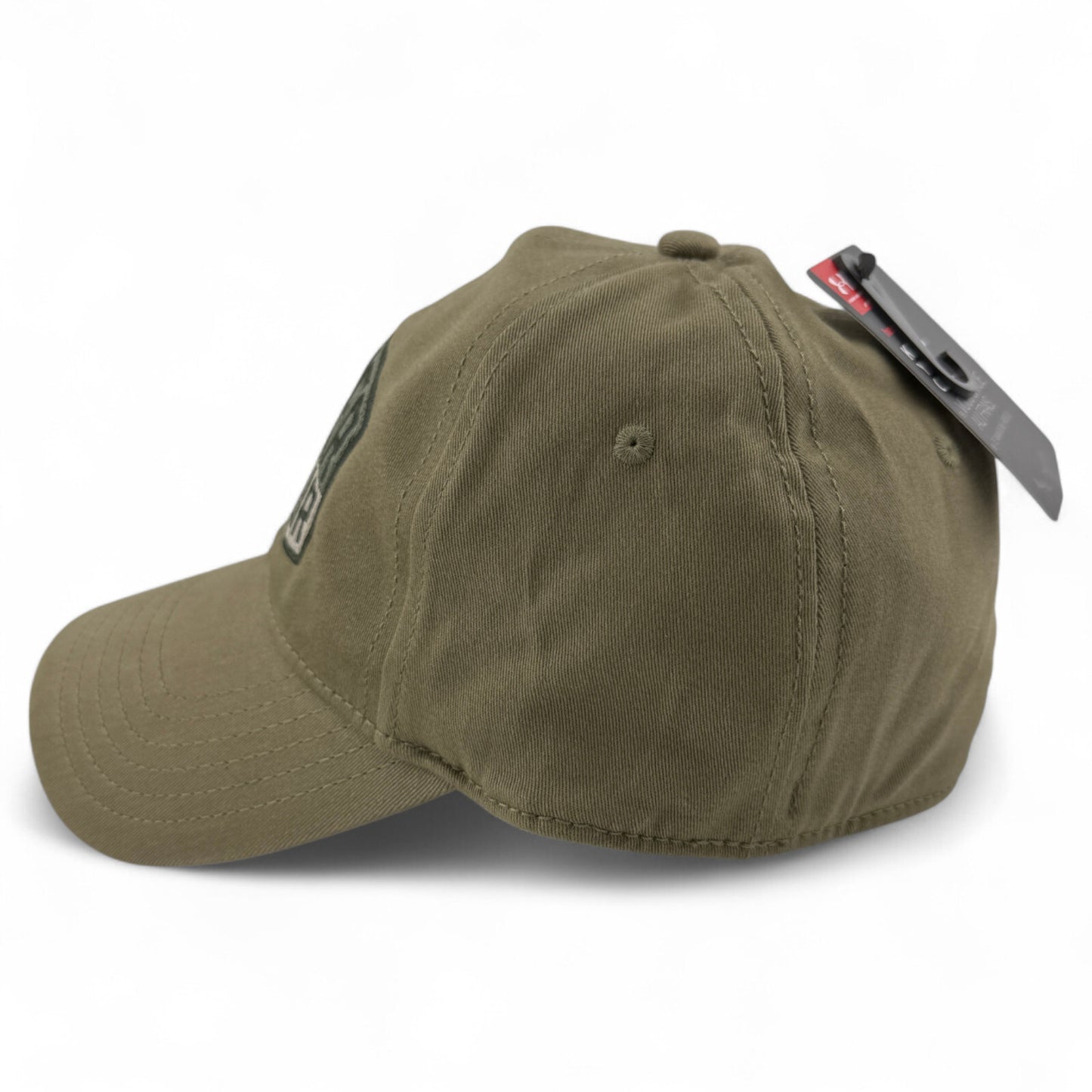 Under Armour Center Logo Patch Olive Green/Brown Heat Gear Flex Fit Hat Cap