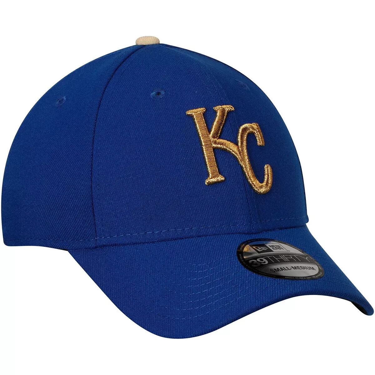 New Era Kansas City Royals MLB Team Classic 39Thirty Blue Gold Hat Cap