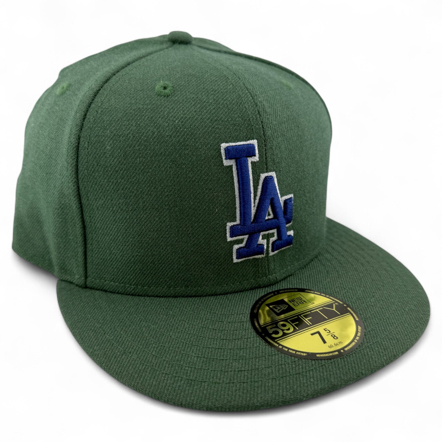 New Era Los Angeles Dodgers MLB Rifle Green Pack 100% Wool 59FIFTY Fitted Hat