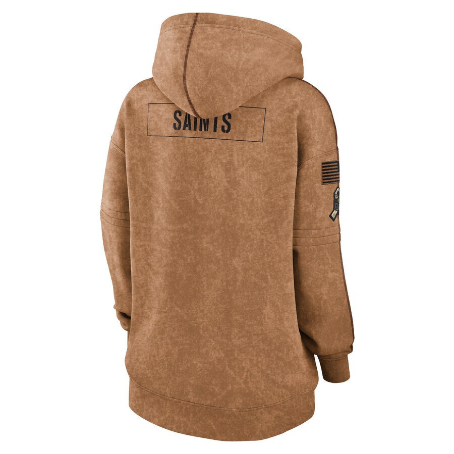 Nike New Orleans Saints 2023 Salute To Service Pullover Hoodie Women's Size M