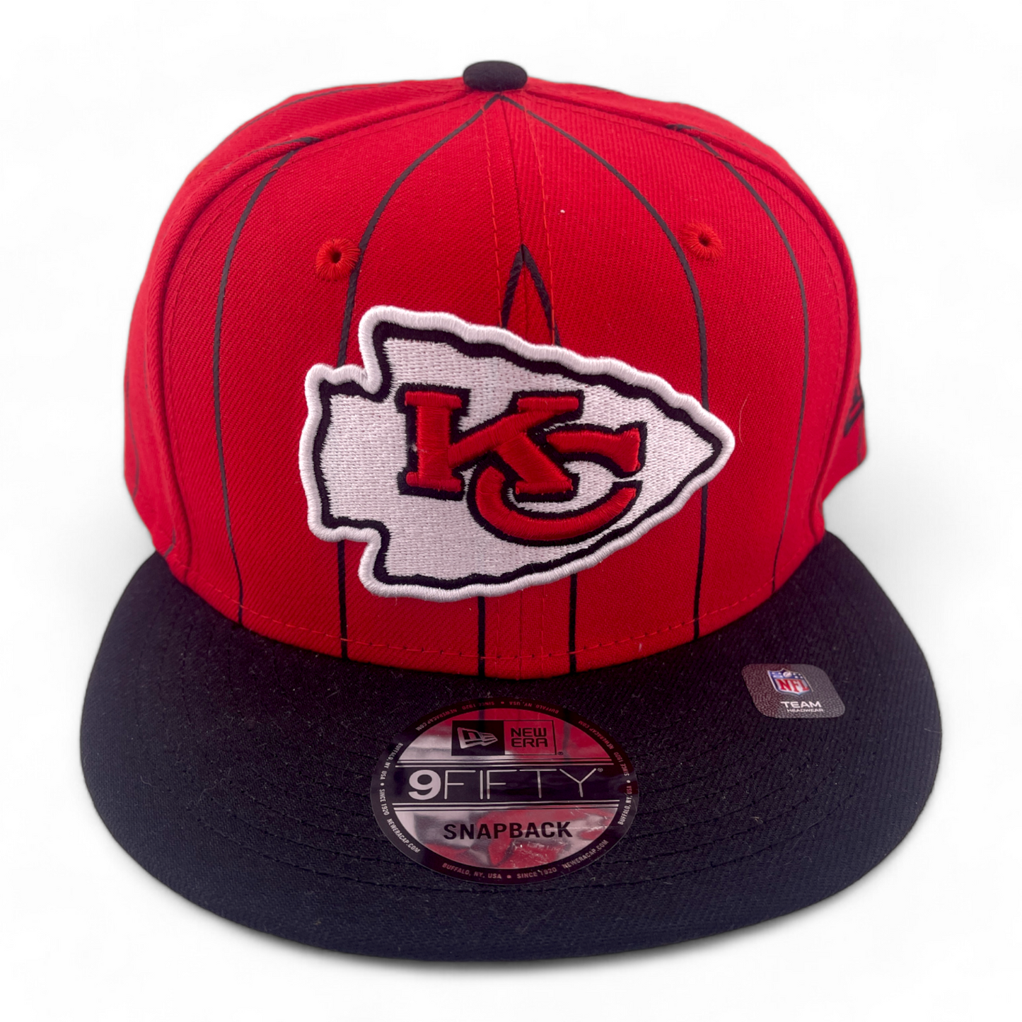 New Era Kansas City Chiefs NFL Vintage Pinstripe 9FIFTY Snapback Adjustable Hat