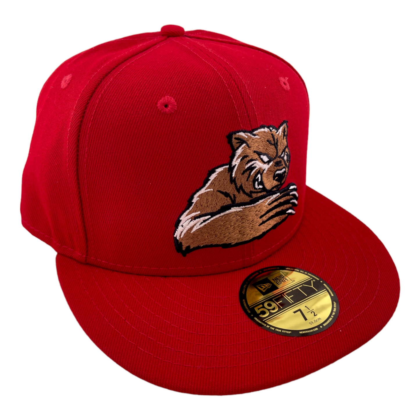 New Era Fresno Grizzlies Marvel Pack Bear Logo Red/Black UV 59FIFTY Fitted Hat Cap