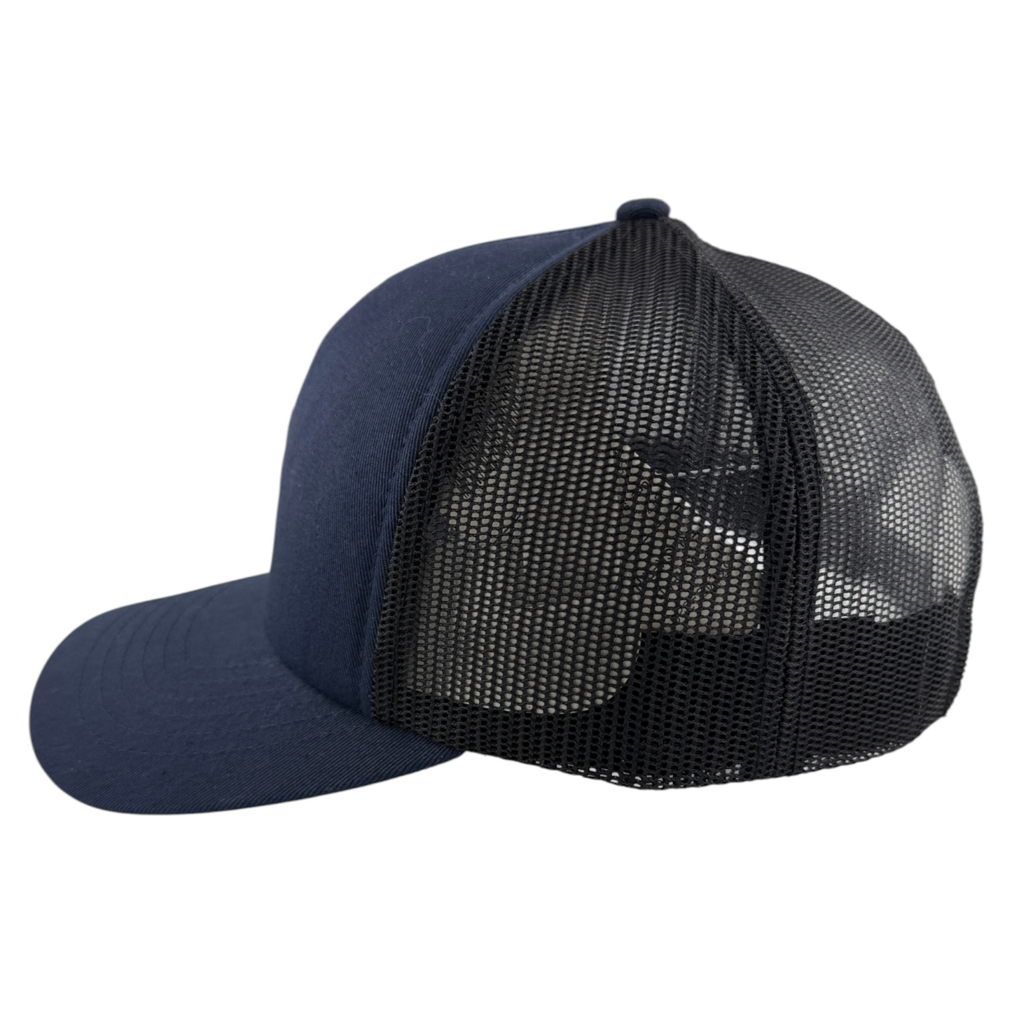 Fox Racing Head Navy Blue A-Frame Mesh Back Trucker Adjustable Snapback Hat Cap