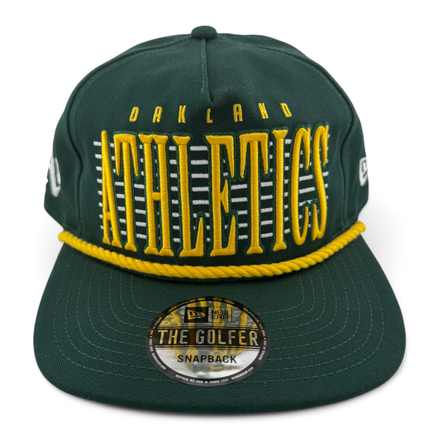 New Era Oakland Athletics A's MLB Golfer Line A-Frame Snapback Adjustable Hat