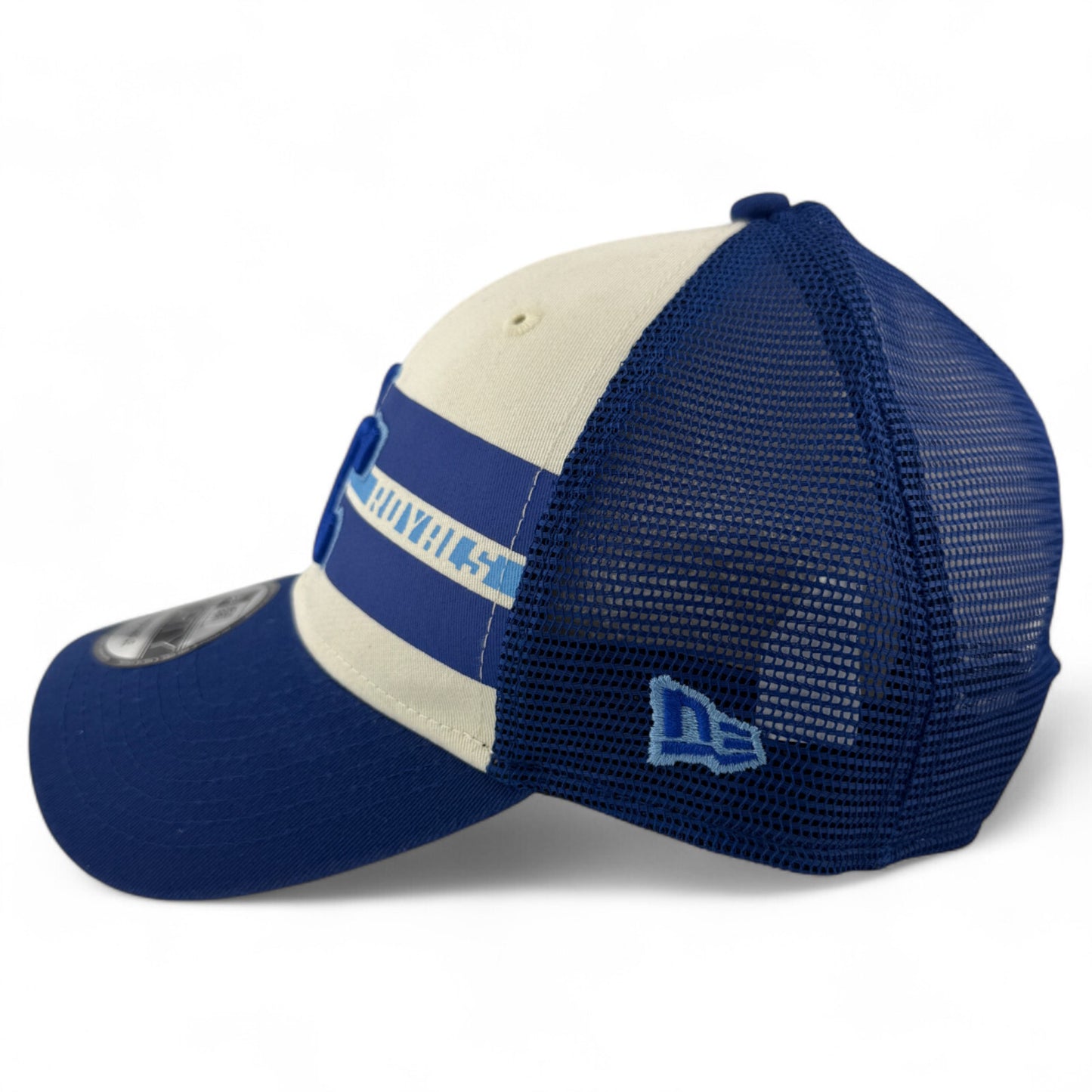 New Era Kansas City Royals MLB Team Stripes Mesh 9Forty Adjustable Snapback Hat