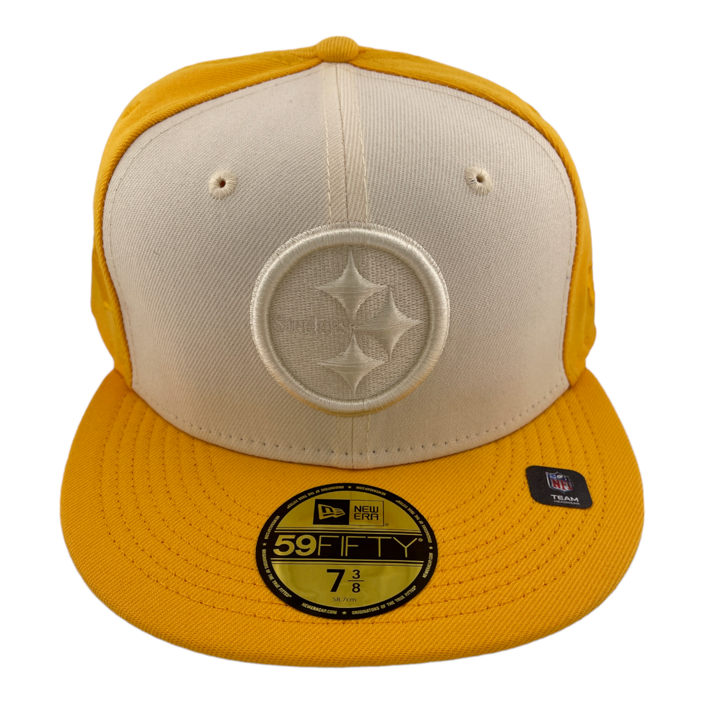 New Era Pittsburgh Steelers Super Bowl XLIII Tonal Yellow 59FIFTY Fitted Hat Cap