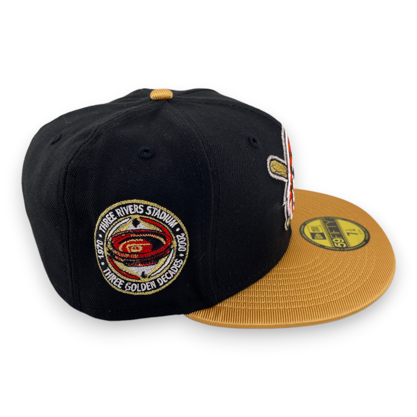 New Era Pittsburgh Pirates Three Rivers Stadium Chrome Pack Gold/Red 59FIFTY Hat Cap