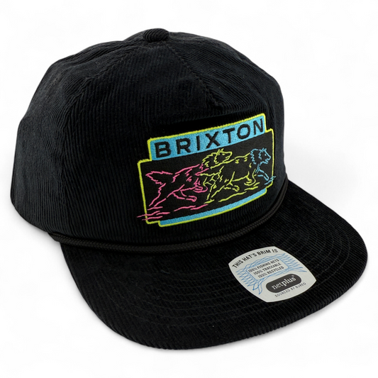 Brixton Company Neon Wolf Pack MP Corduroy Rope Golf A-Frame Snapback Adjustable