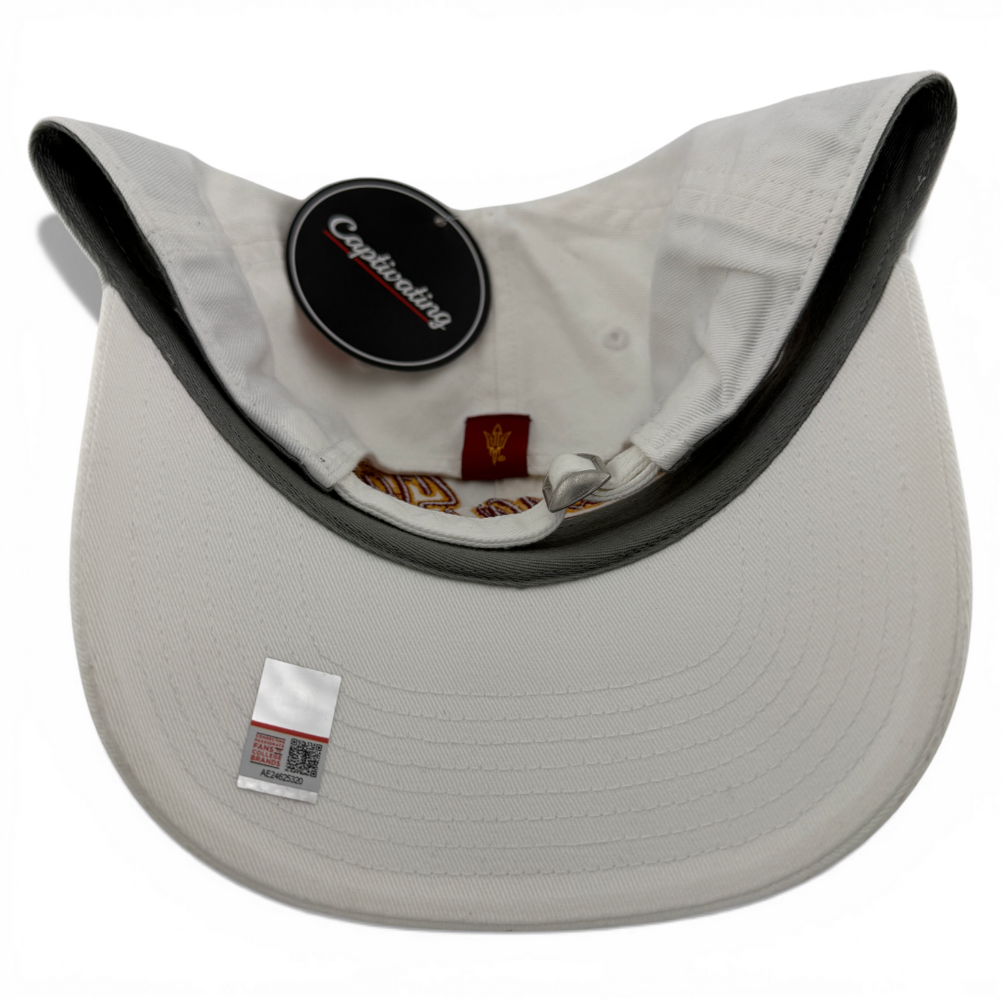 Captivating Arizona State Sun Devils ASU NCAA White Clean Up Adjustable Dad Hat