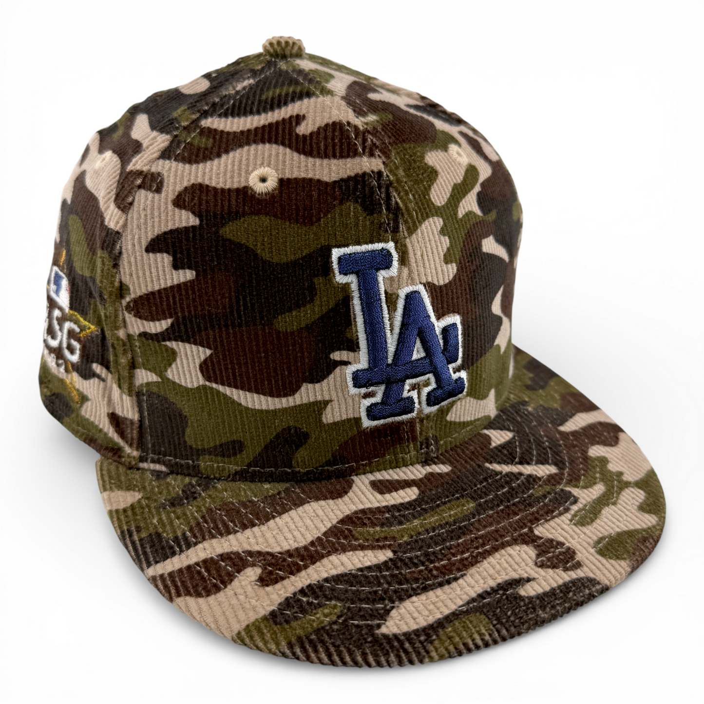 New Era Los Angeles Dodgers MLB Camouflage Corduroy Camo 59Fifty Fitted Hat Cap
