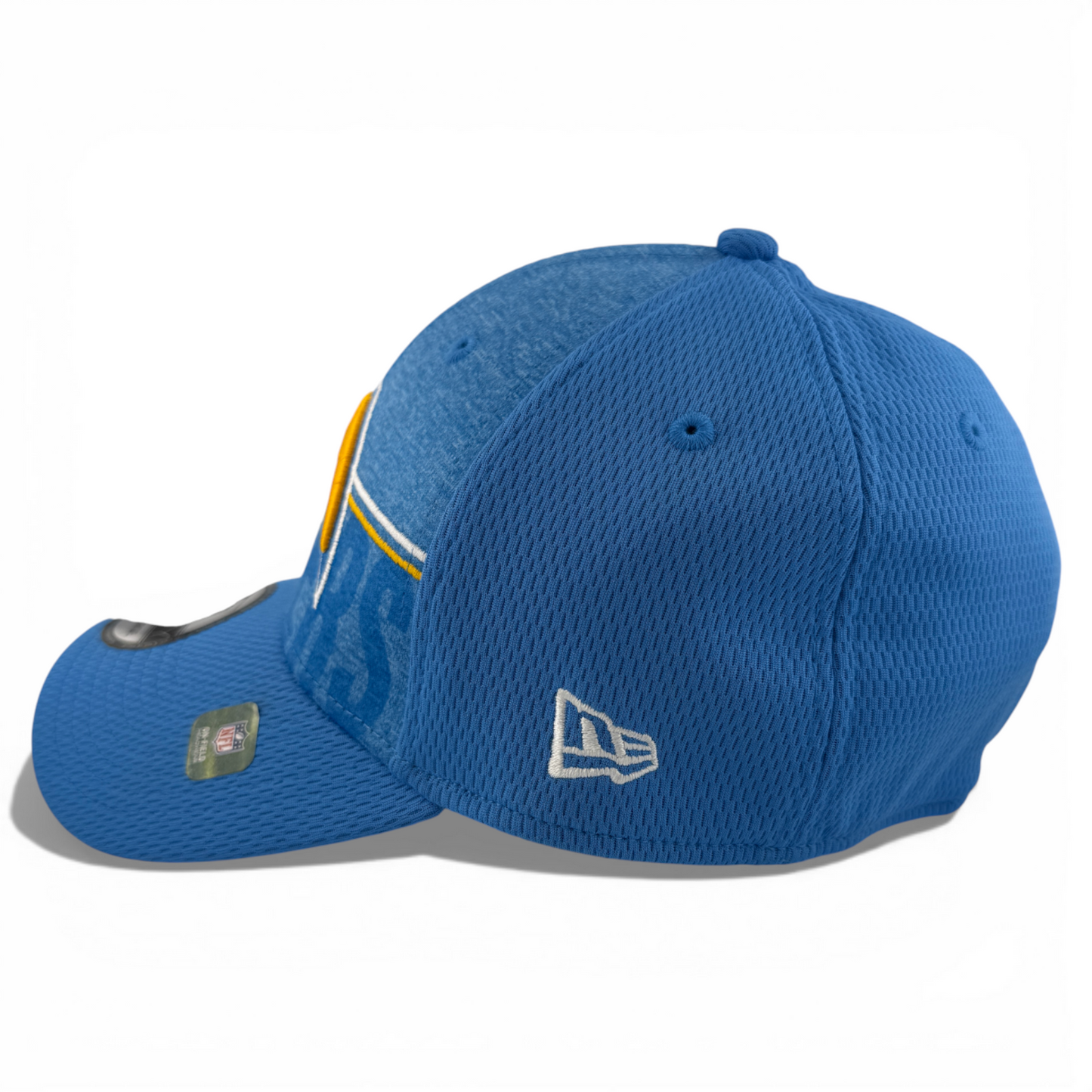 New Era Los Angeles Chargers NFL 2023 Training Camp Yellow/Blue 39Thirty Hat Cap