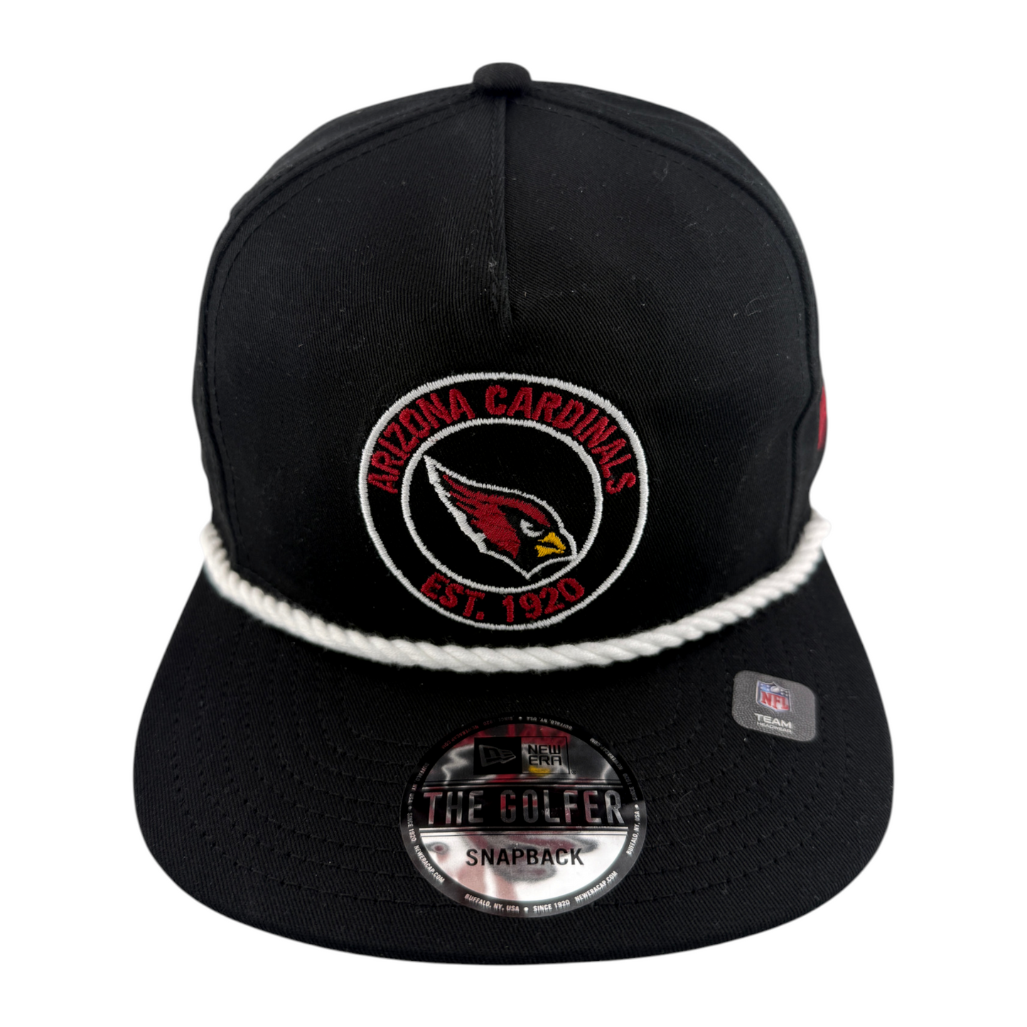 New Era Arizona Cardinals Circle Patch Rope The Golfer Snapback Adjustable Hat