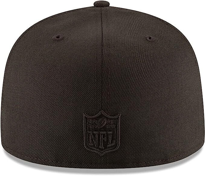 New Era Minnesota Vikings Black on Black Out NFL 59FIFTY Fitted Hat Cap