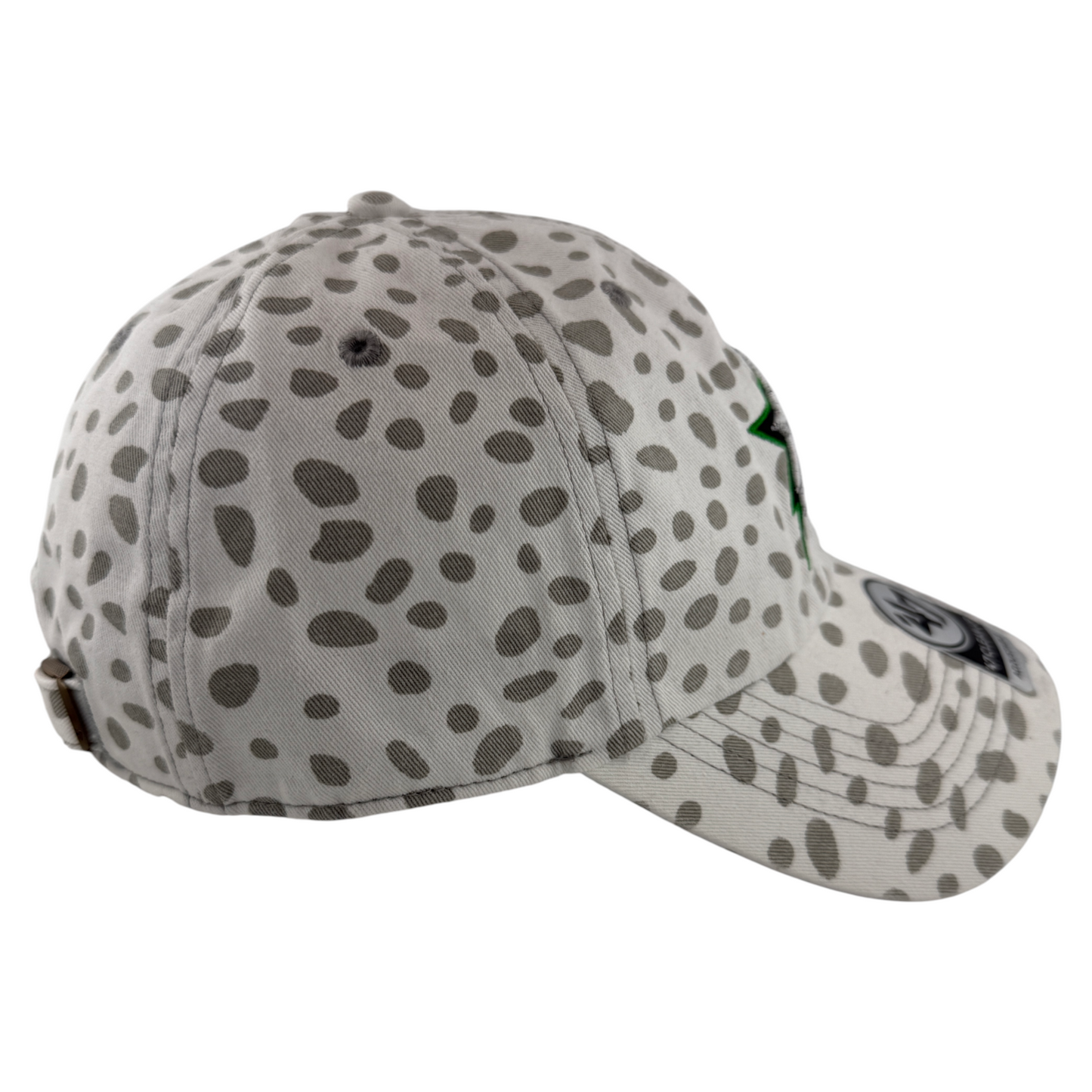 '47 Brand Dallas Stars NHL White Cheetah Leopard Clean Up Adjustable Dad Hat Cap