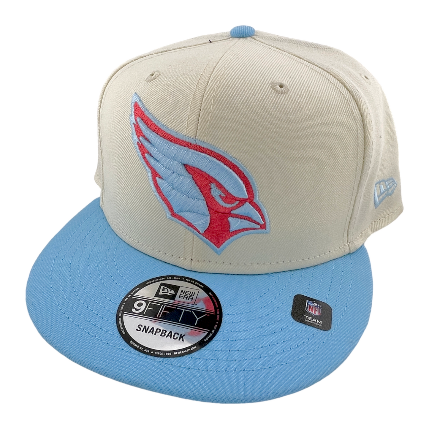 New Era Arizona Cardinals NFL Cream/Teal 2-Tone Color 9Fifty Snapback Hat Cap