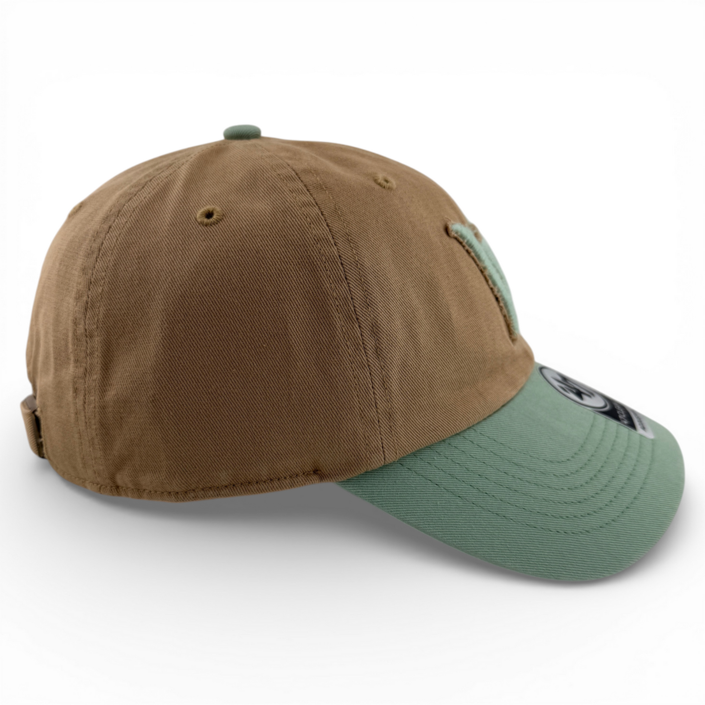 '47 Brand Worcester Red Sox WooSox MiLB Khaki Tan Clean Up Adjustable Dad Hat