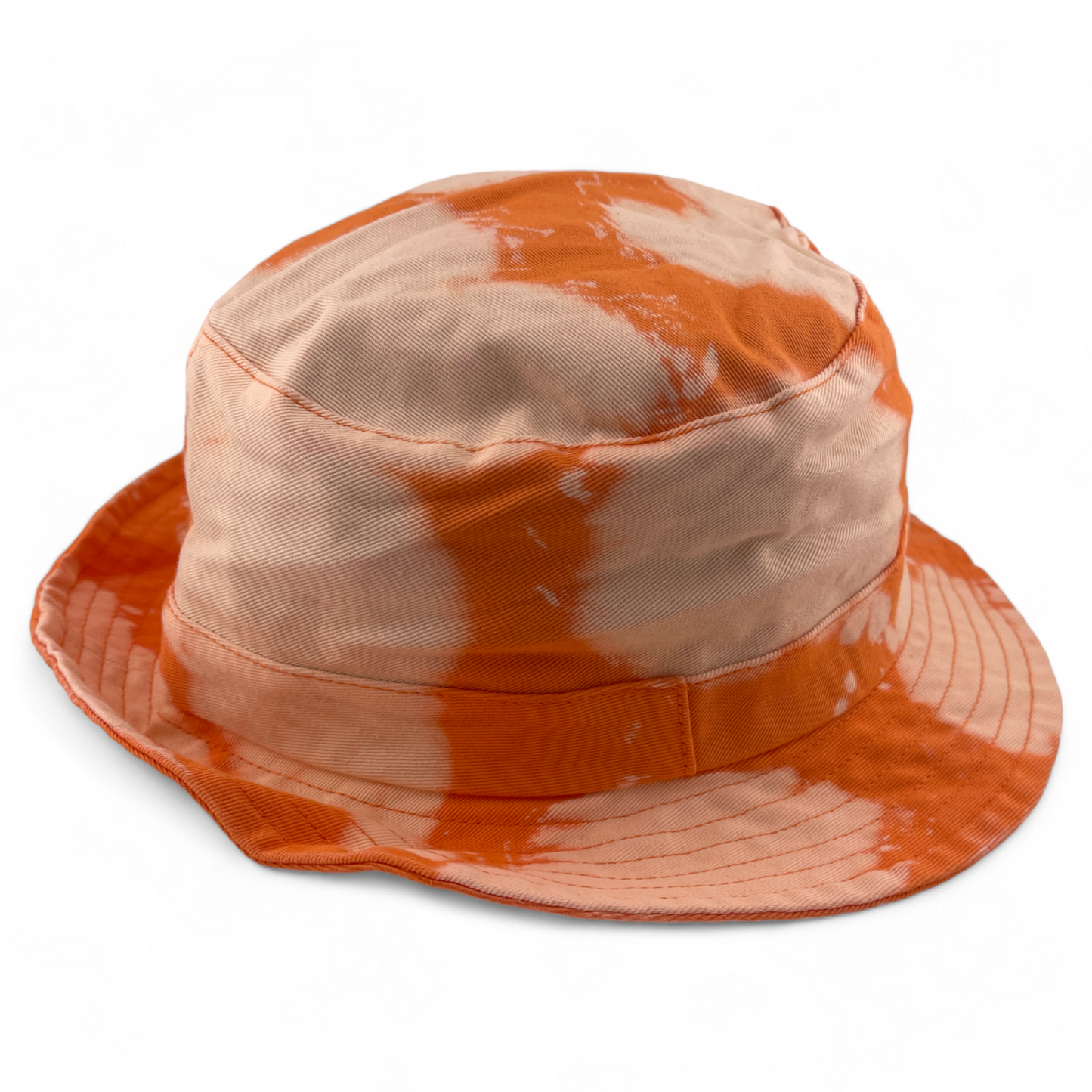 ADIDAS Originals Trefoil Logo Orange Reverse Tie Dye Boonie Bucket Hat OSFA