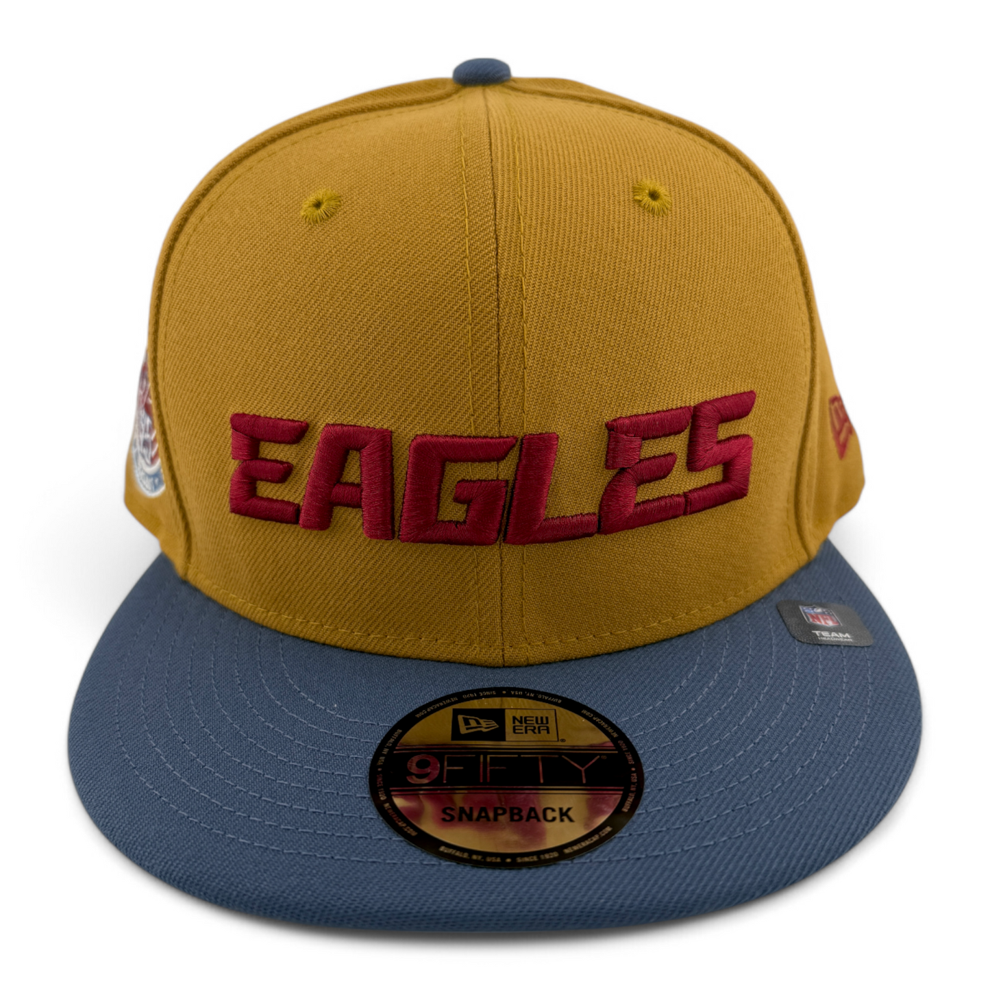 New Era Philadelphia Eagles NFL Panama Tan 9FIFTY Snapback Adjustable Hat Cap