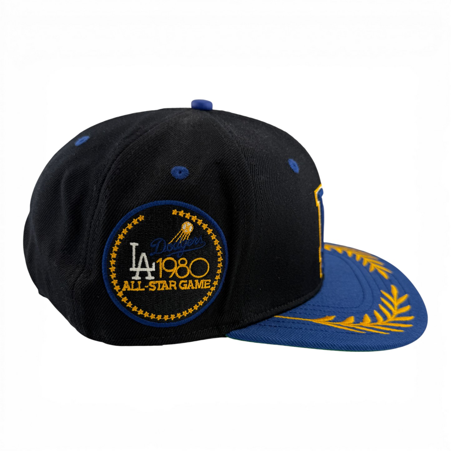 Pro Standard Los Angeles Dodgers MLB Gold Leaf Floral Adjustable Snapback Hat