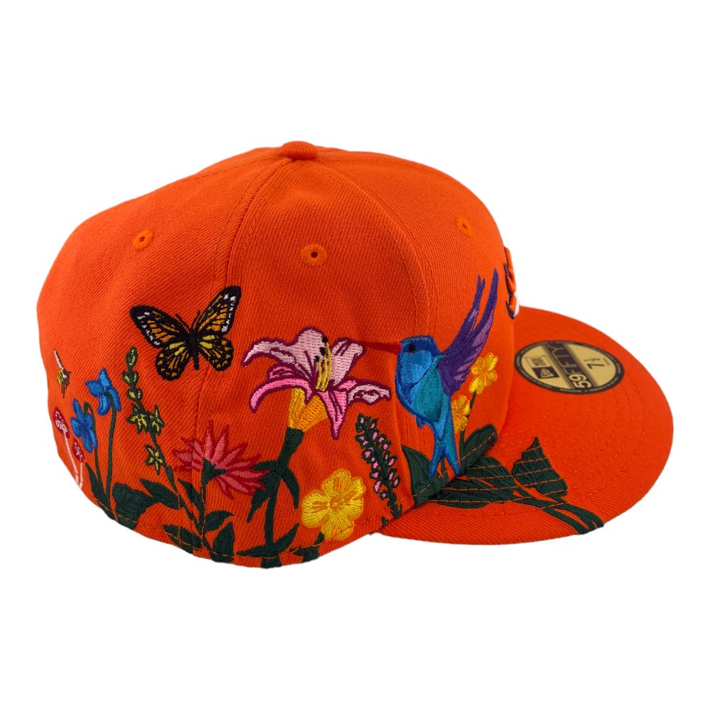 New Era Denver Broncos Blooming Floral Embroidery Flower Side 59FIFTY Fitted Hat Cap