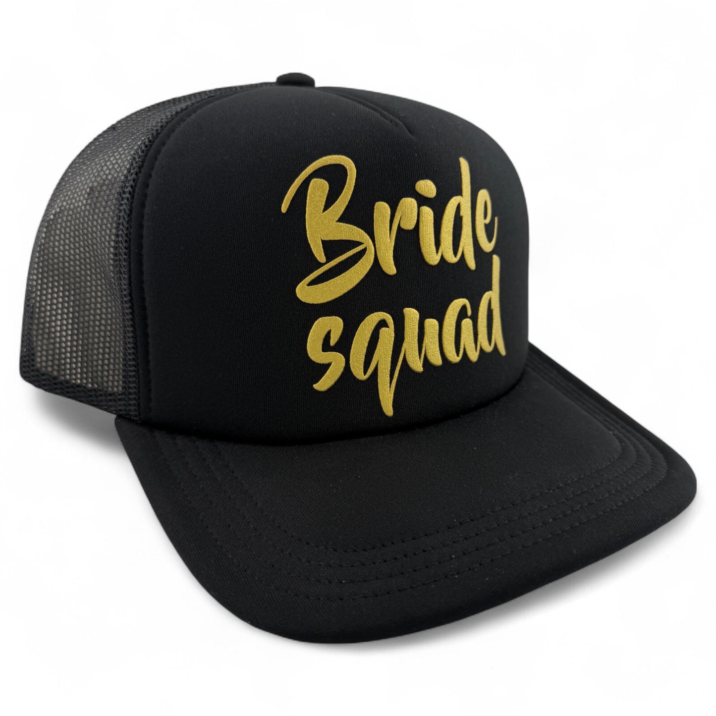 Ordinary Crowns Gold Bride Squad Wedding Party Foam Trucker Adjustable Snapback