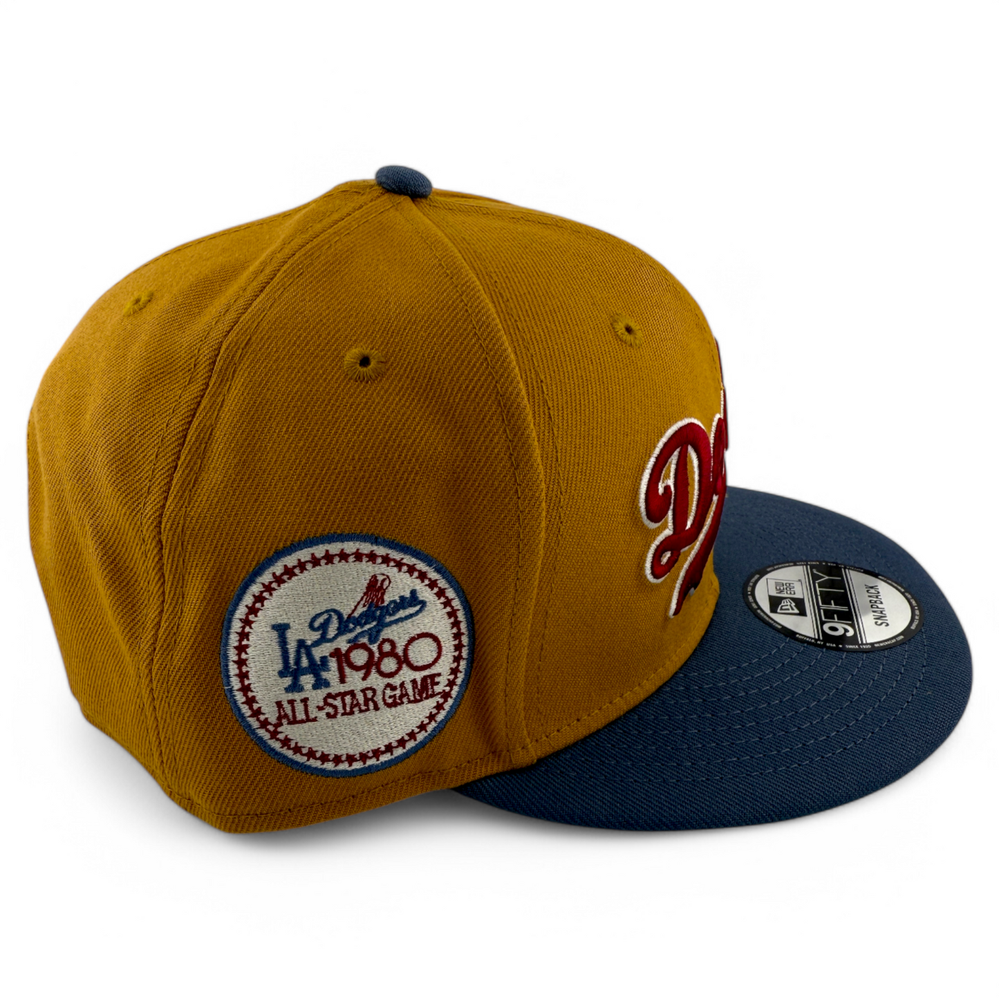 New Era Los Angeles Dodgers MLB Panama Tan 9FIFTY Snapback Adjustable Hat Cap