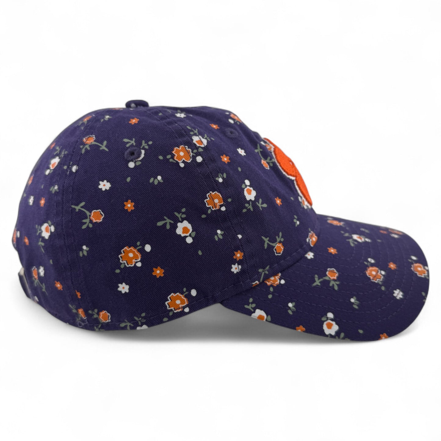New Era Clemson Tigers NCAA Floral Orange 9Twenty Adjustable Dad Hat Women's