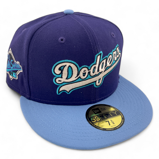 New Era Los Angeles Dodgers MLB 1988 World Series Purple Sky 59Fifty Fitted Hat Cap