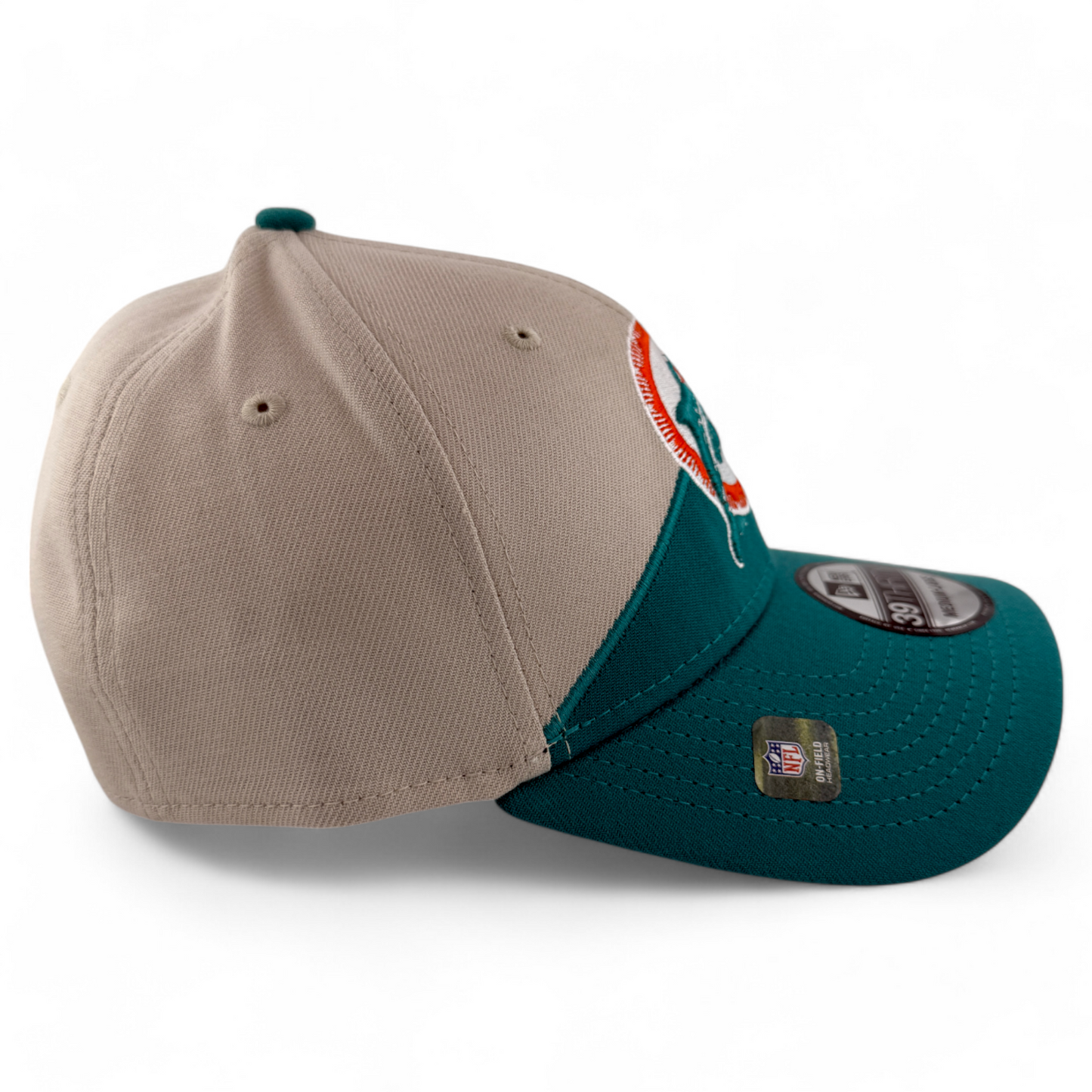 New Era Miami Dolphins NFL 2023 Sideline Historic Logo 39Thirty Flex Fit Hat Cap