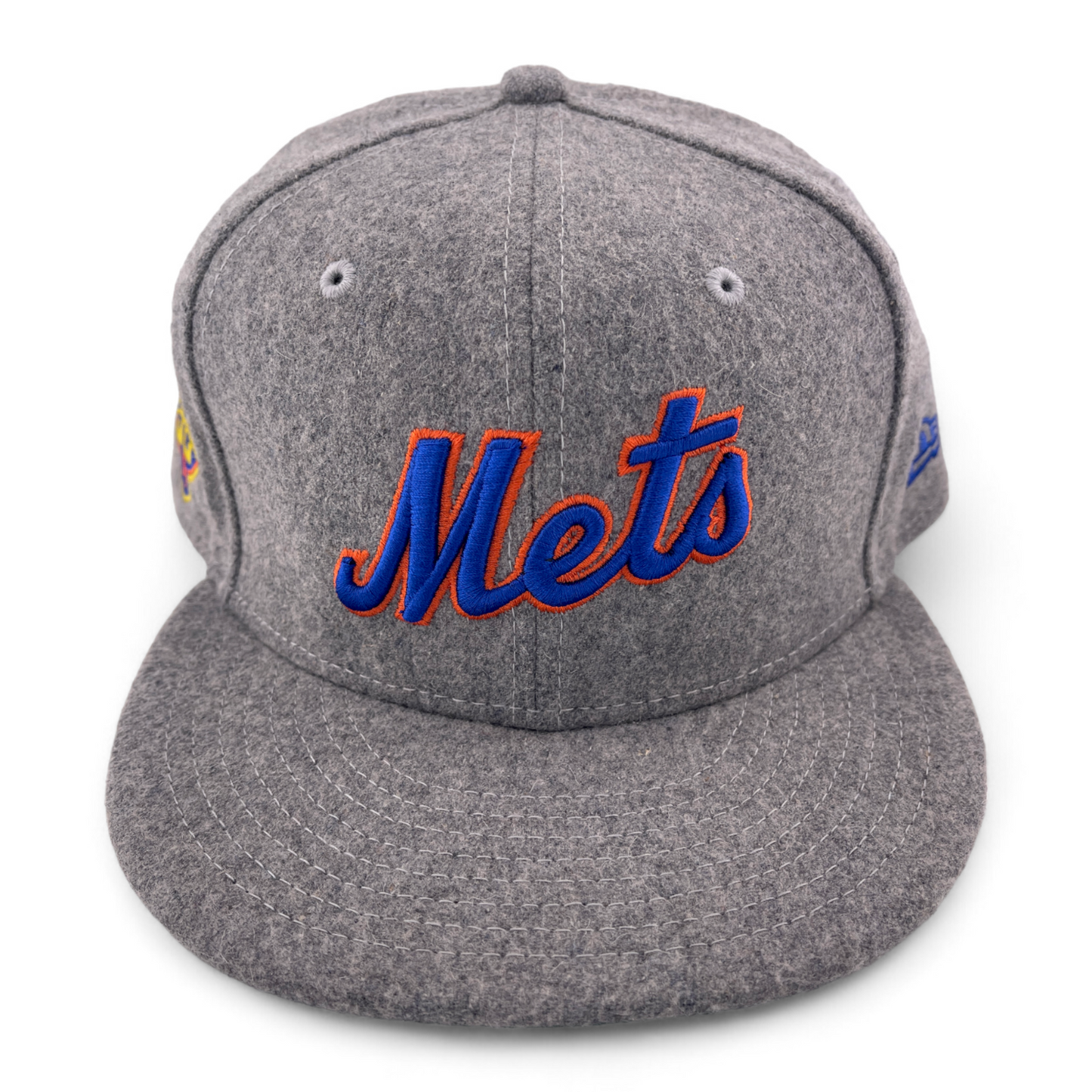 New Era New York Mets MLB 50th Anniversary Grey Wool Pack 59Fifty Fitted Hat Cap