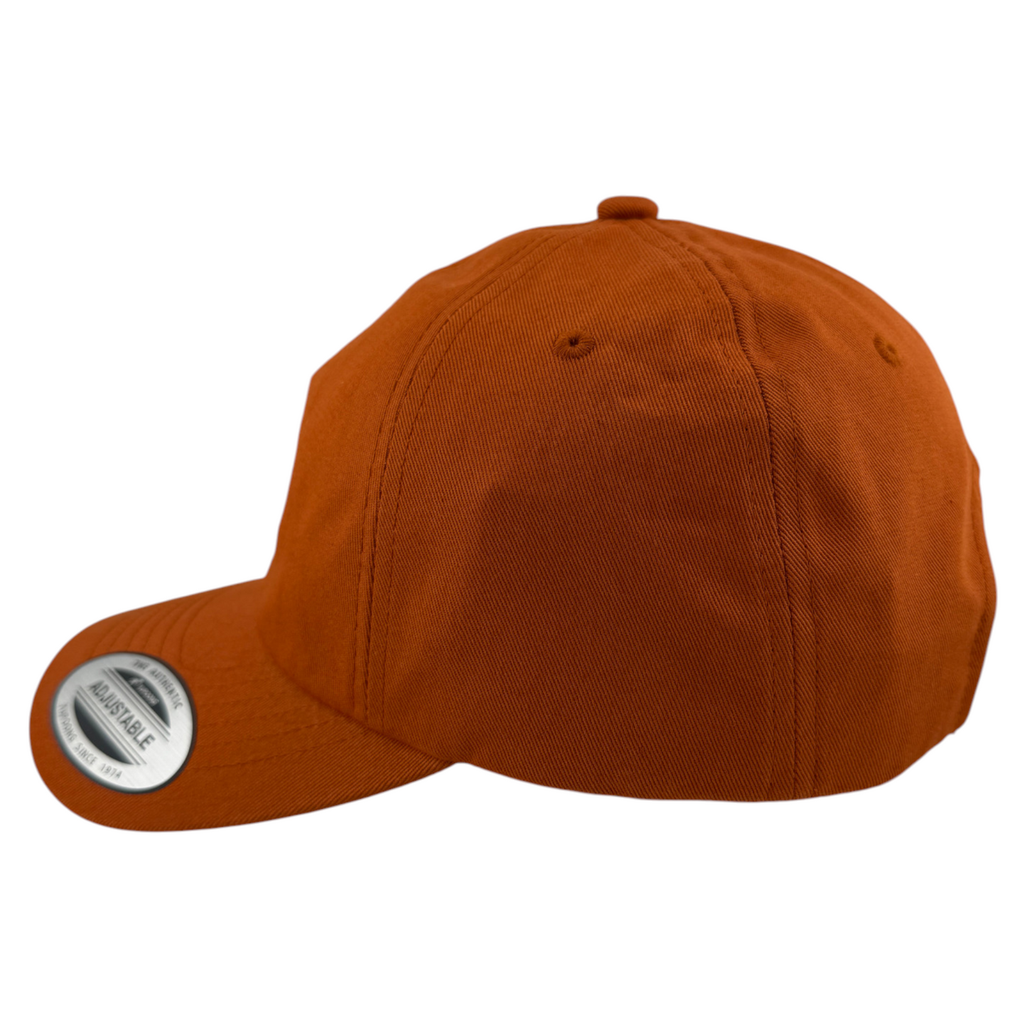 Fox Racing Wordmark Burnt Orange Logo A-Frame Adjustable Strapback Dad Hat Cap