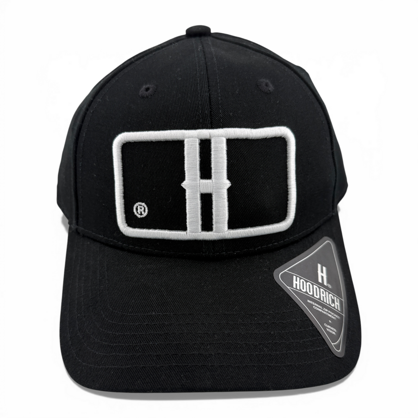 Hoodrich OG Heritage H Internal Zipper Pocket Black Snapback Adjustable Hat Cap