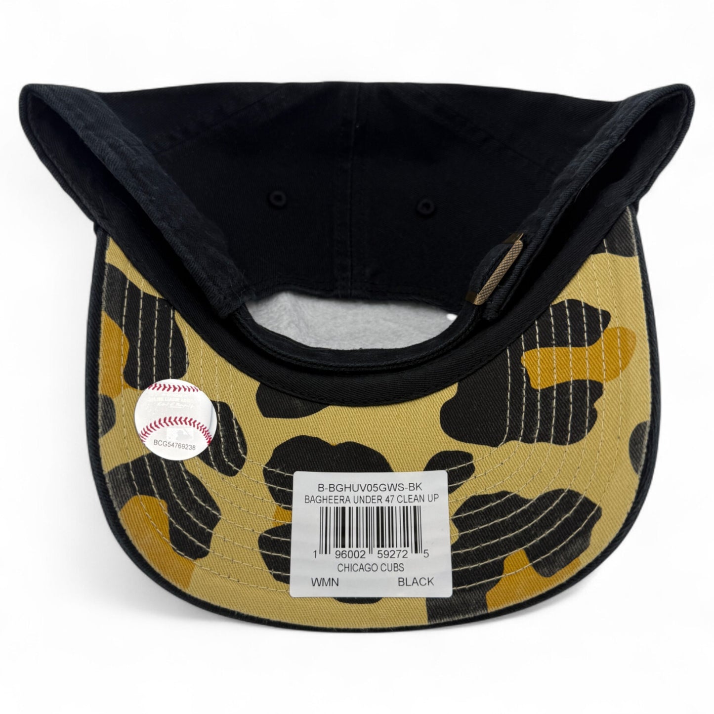 '47 Brand Chicago Cubs MLB Bagheera Under Clean Up Adjustable Dad Hat Cap Womens