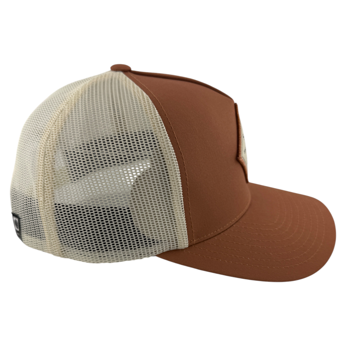 Salty Crew Sealine Retro Beige A-Frame Mesh Trucker SnapBack Adjustable Hat Cap