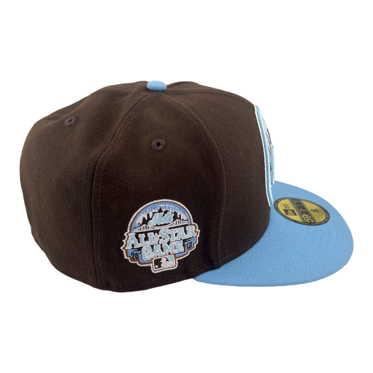 New Era New York Mets 2013 All Star Game Patch Brown/Blue UV 59FIFTY Fitted Hat Cap