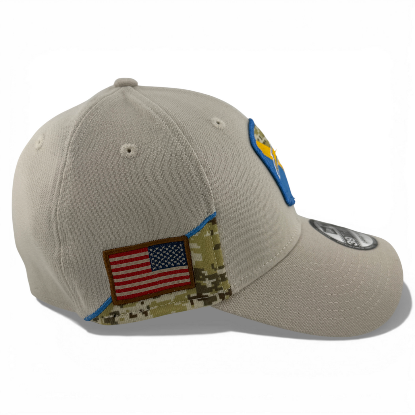 New Era Los Angeles Chargers NFL 2023 Salute to Service Tan 39Thirty Flex Fit