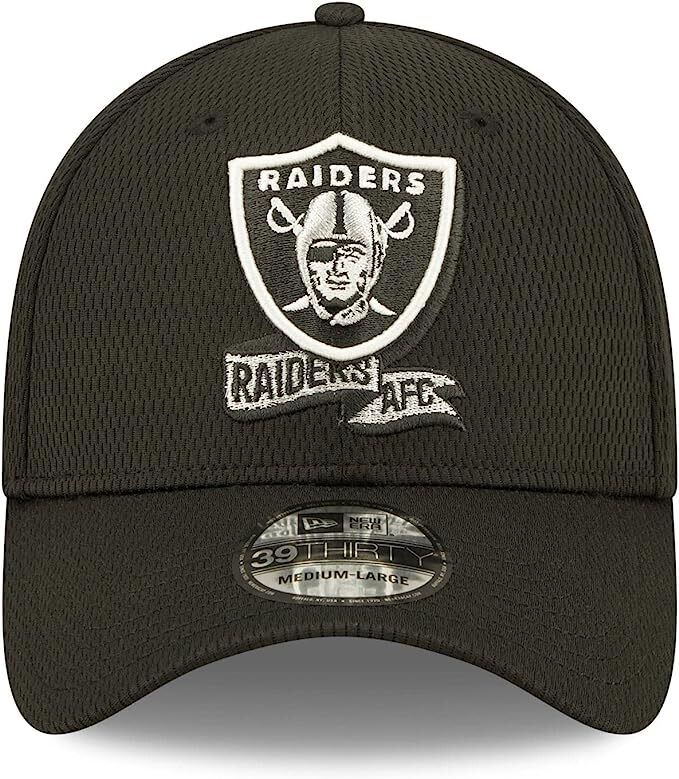 New Era Las Vegas Raiders NFL Sideline Coaches 2022 Neo 39Thirty Stretch Fit Hat Cap