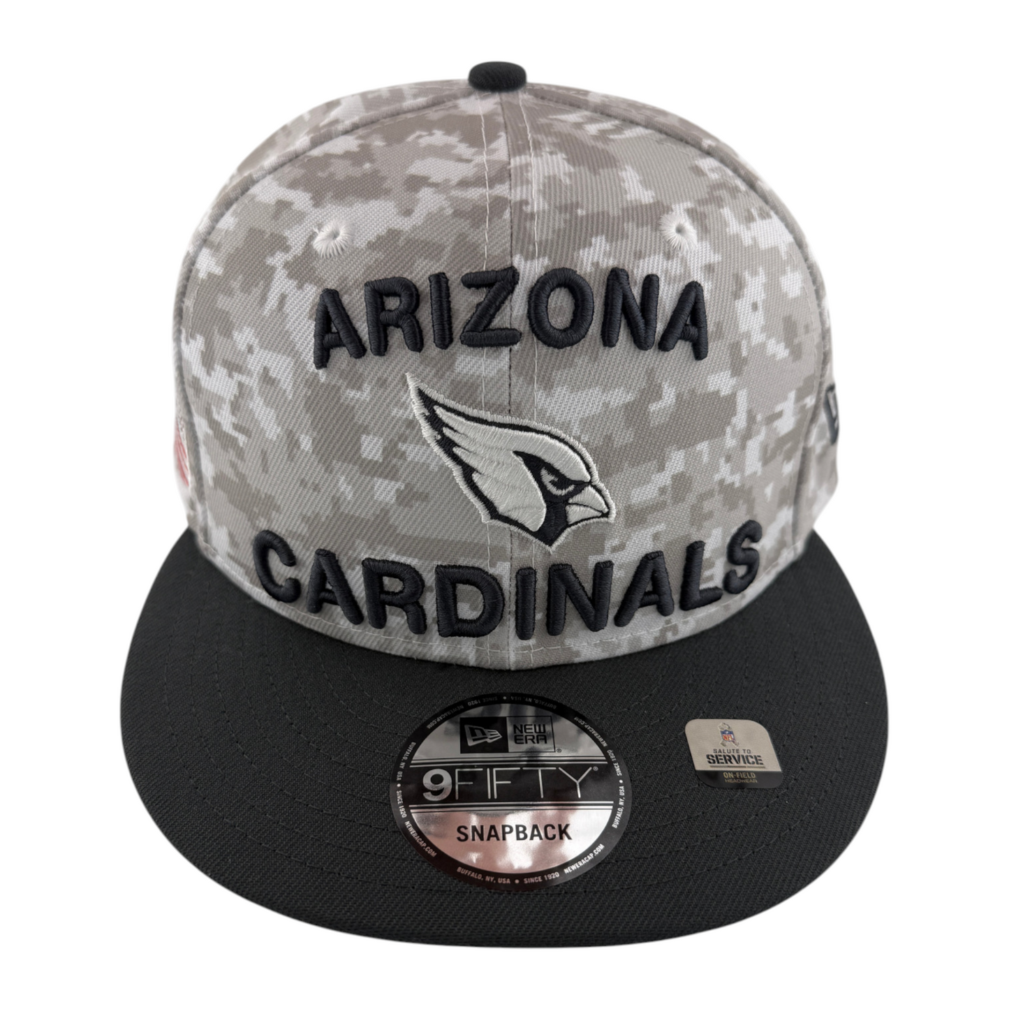New Era Arizona Cardinals Salute to Service Snow Camo 9Fifty Snapback Adjustable