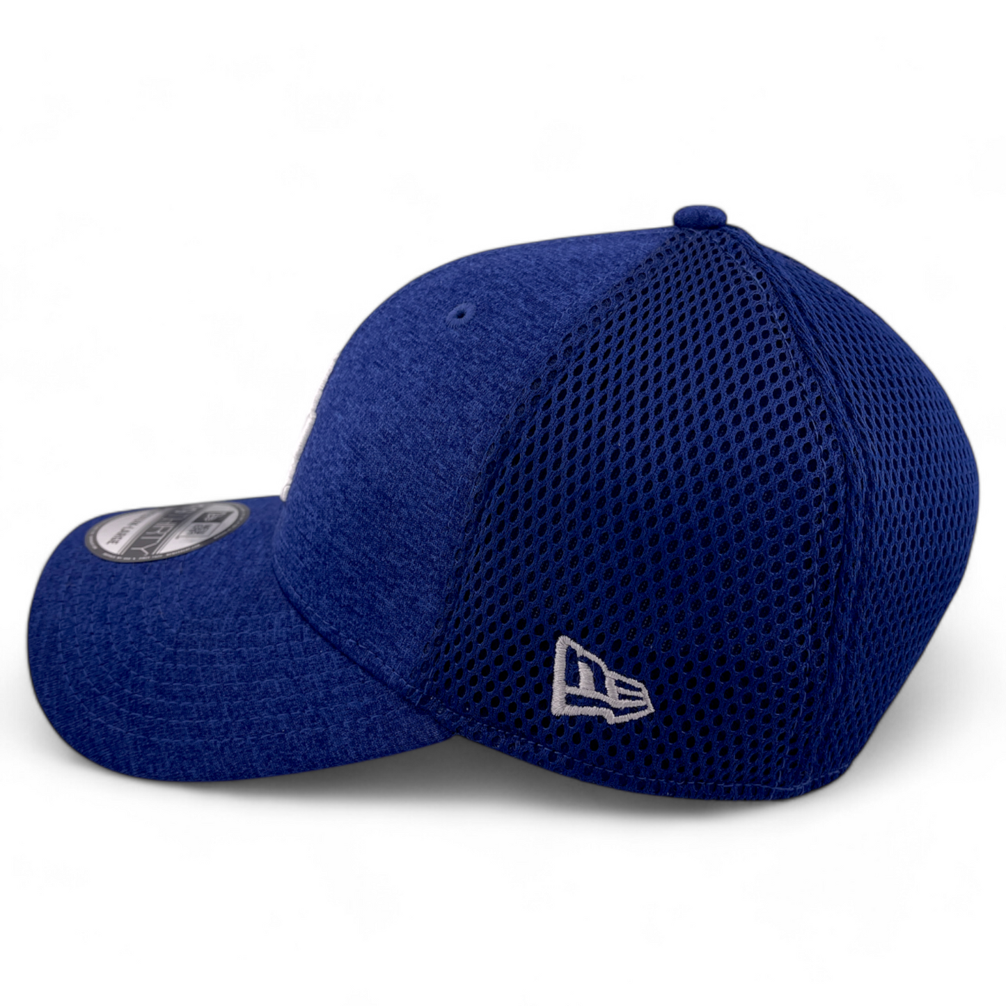 New Era Los Angeles Dodgers MLB Heather Blue Neo Mesh 39Thirty Flex Fit Hat Cap