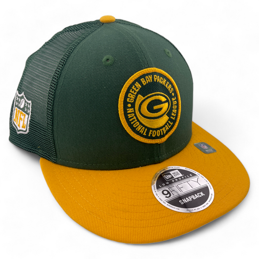 ~NEW DROP~ New Era Green Bay Packers NFL 2023 Sideline 9FIFTY Low Profile Mesh Snapback Hat