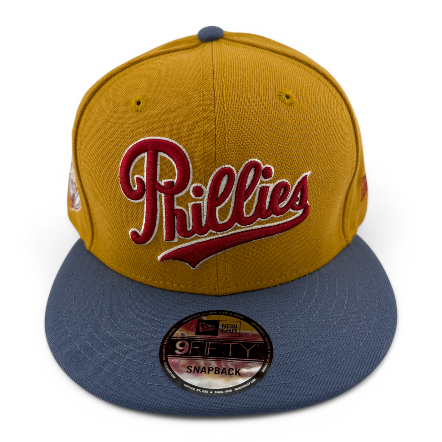 New Era Philadelphia Phillies MLB Panama Tan 9FIFTY Snapback Adjustable Hat Cap
