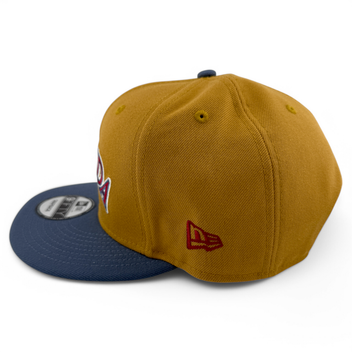 New Era Florida Miami Marlins MLB Panama Tan 9FIFTY Snapback Adjustable Hat Cap