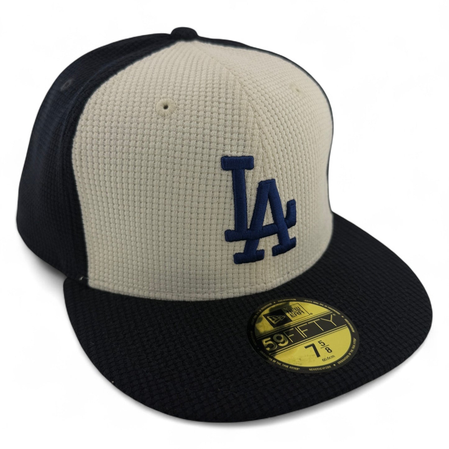 New Era Los Angeles Dodgers MLB Thermal Front Navy Blue/Cream 59FIFTY Fitted Hat