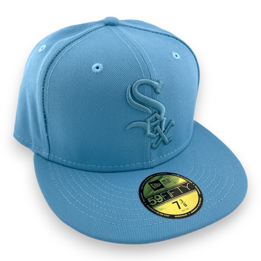 New Era Chicago White Sox Solid NEPAC Pack Teal Blue/Grey UV 59FIFTY Hat Cap