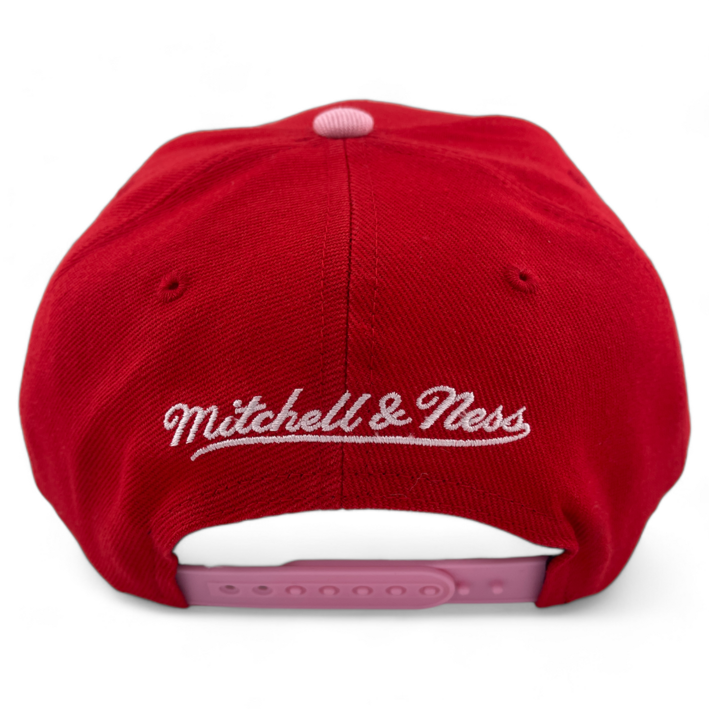 Mitchell & Ness Toronto Raptors NBA Sweatheart 2-Tone Pink/Red Snapback Hat Cap