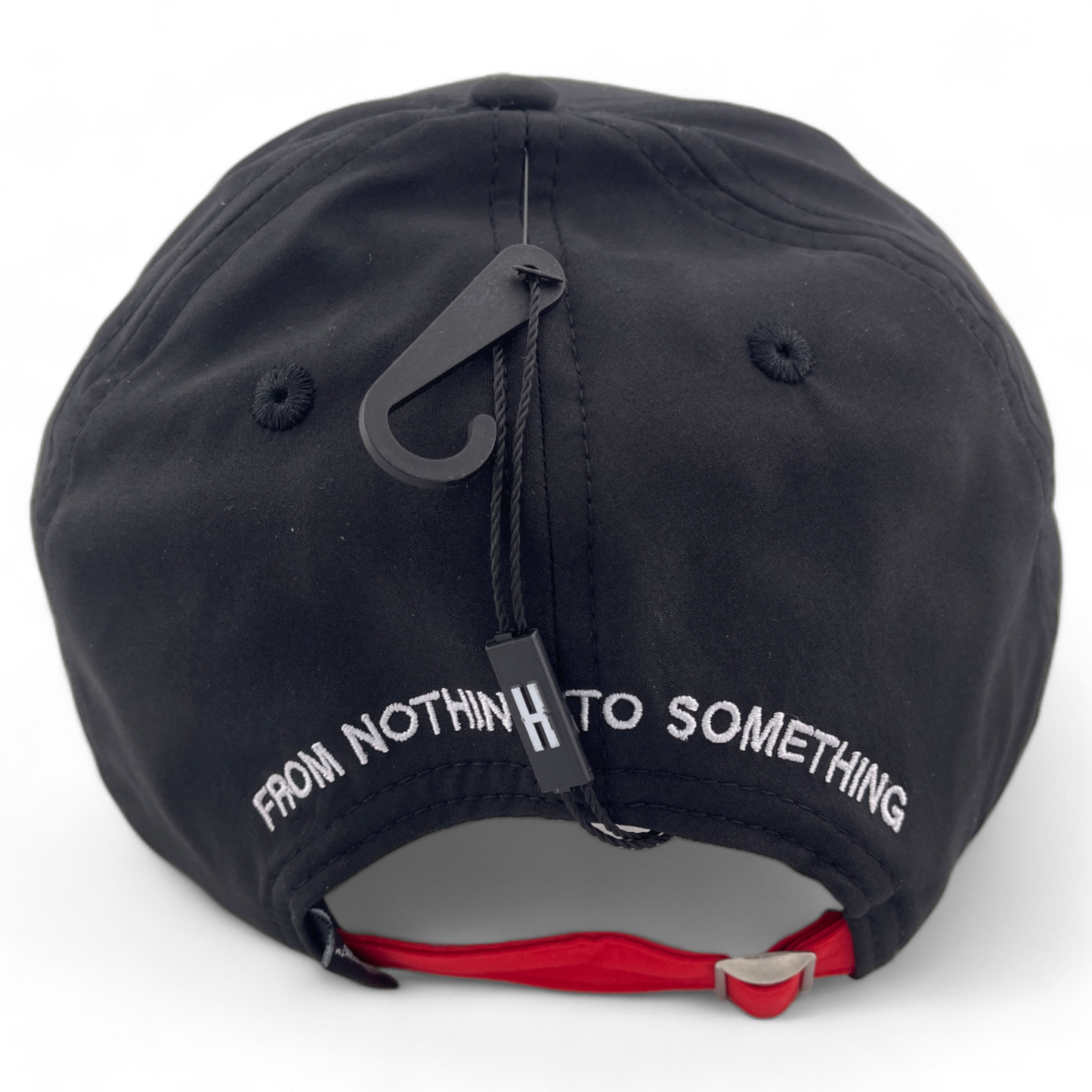 Hoodrich OG Splitter Strapback Internal Zipper Pocket Black Adjustable Hat Cap