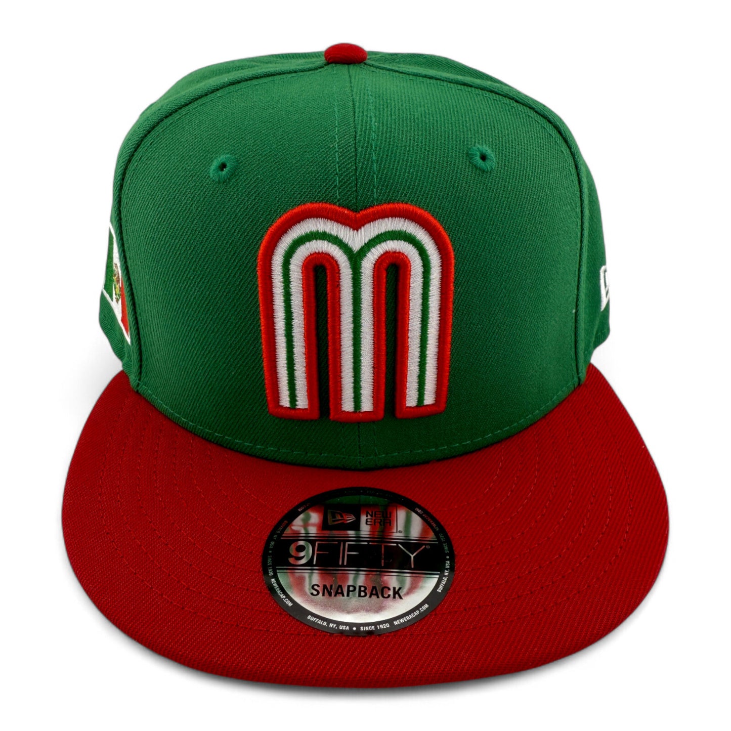 New Era Mexico National Team LMB Green Flag 9FIFTY Snapback Adjustable Hat Cap