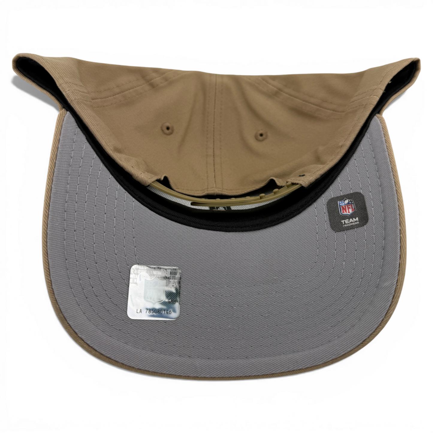New Era Las Vegas Raiders NFL Tan Khaki 9Forty Snapback Adjustable Hat Cap