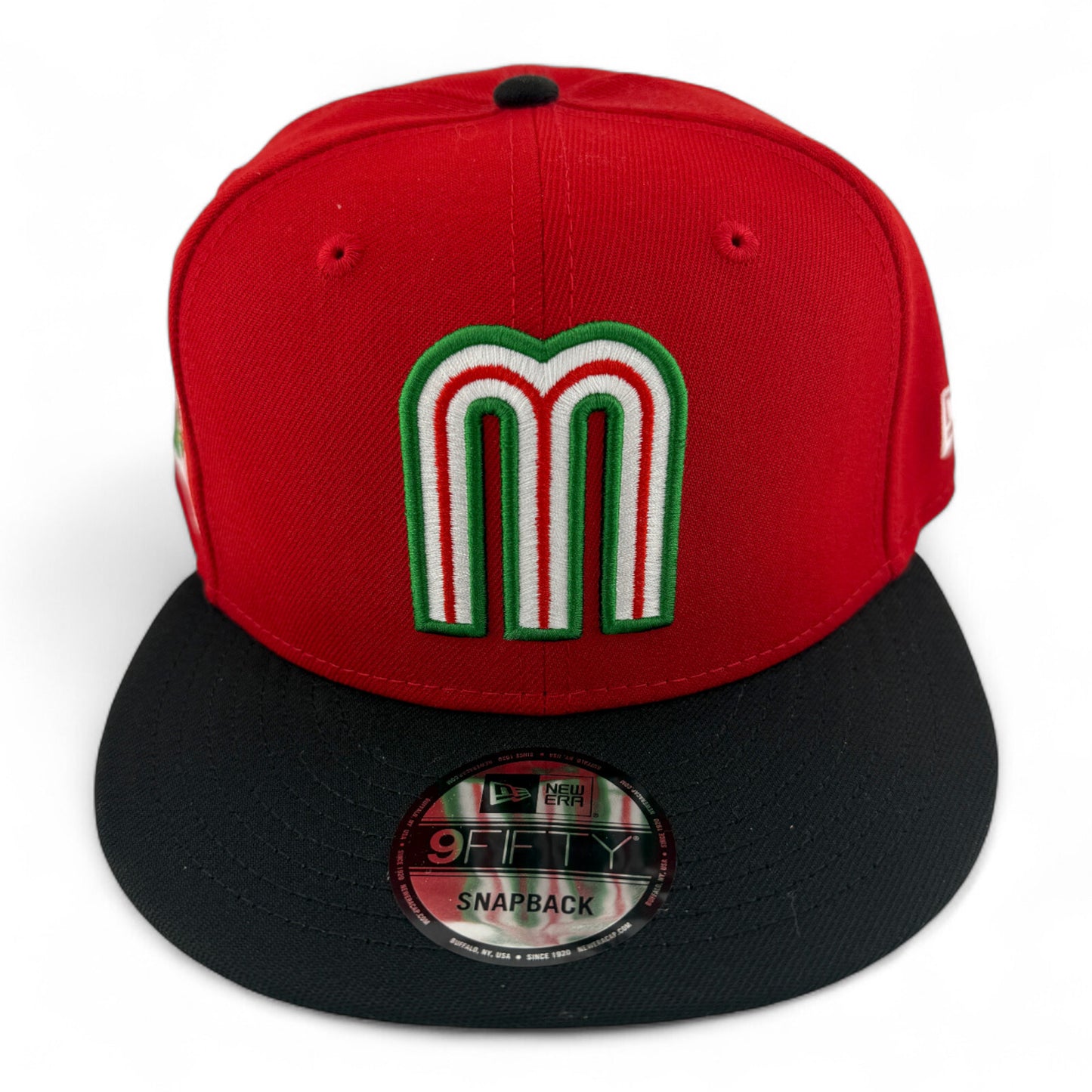 New Era Mexico National Team LMB Scarlet Flag 9FIFTY Snapback Adjustable Hat Cap