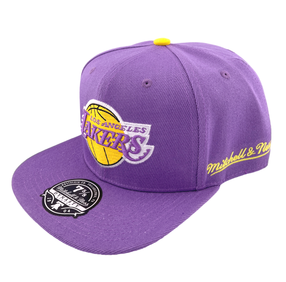 Mitchell & Ness Los Angeles Lakers NBA Hyperteam Purple Fitted Hat Cap